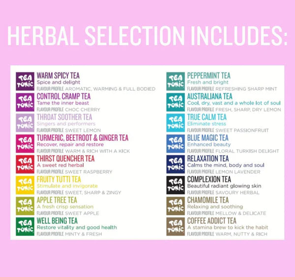 Tea Tonic Herbal Selection - 30 Teabags