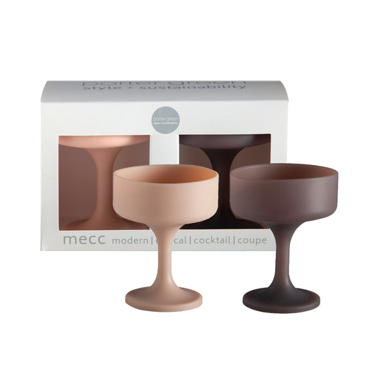 Porter Green | Mecc | Silicone Unbreakable Cocktail Glasses | Latte + Donkey
