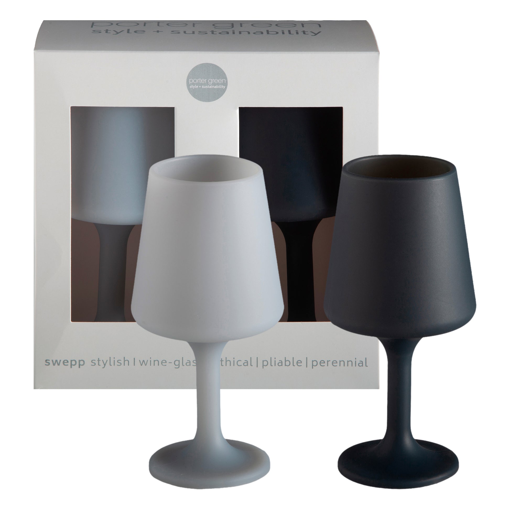 Porter Green | Swepp | Silicone Unbreakable Wine Glasses | Smoke + Storm